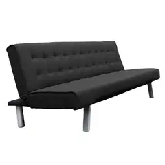 NOVAHUS - Futón Parker 3 cuerpos 72x178x80 cm Negro