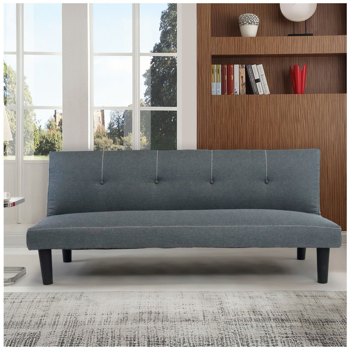 NOVAHUS - Futón Blake 69x166x69 cm Gris…