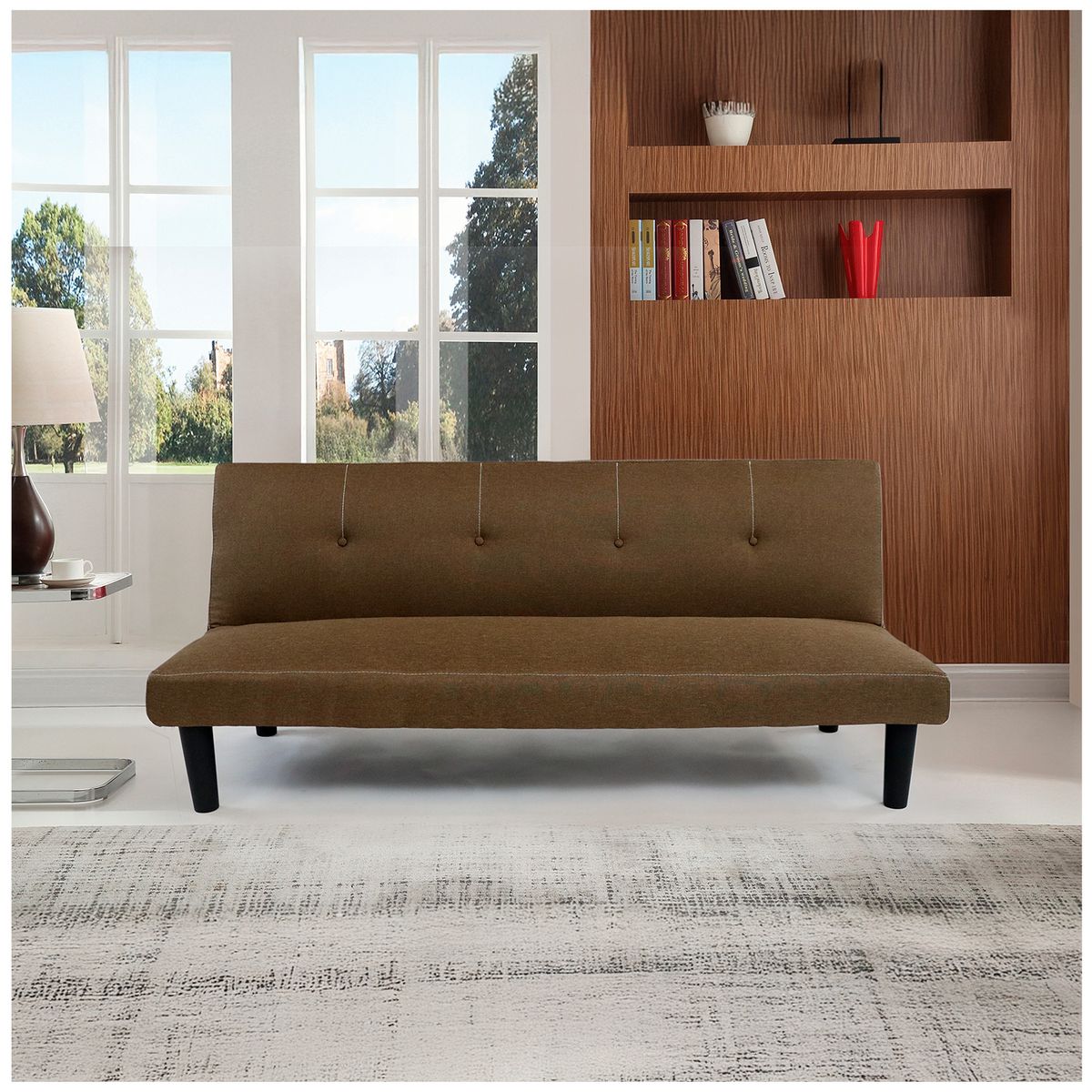 NOVAHUS - Futón Blake 69x166x69 cm Café…