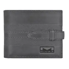 MIURA - Billetera Eder Cuero Natural Con Protección RFID