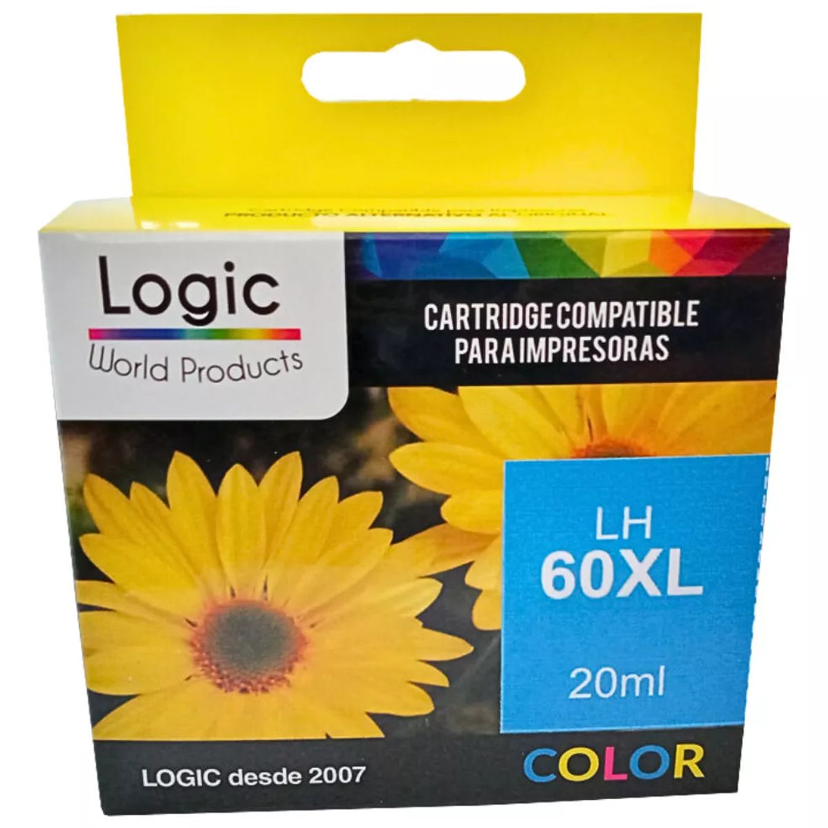 LOGIC - Cartucho Alternativo H-60 XL Colores 20 ml