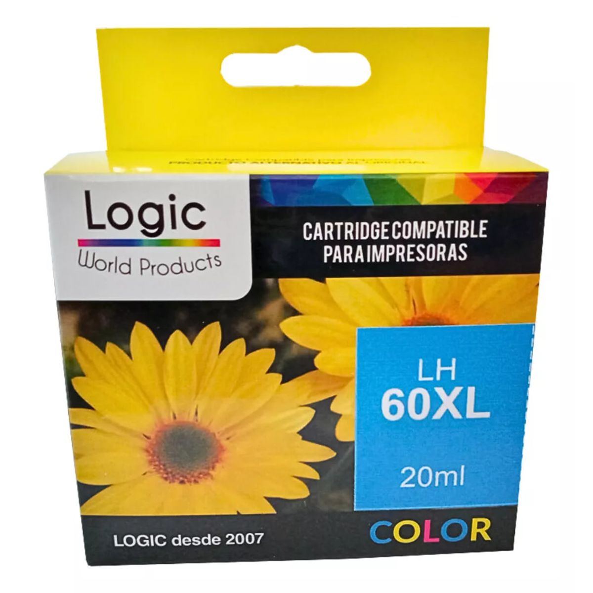LOGIC - Cartucho Alternativo H-60 XL Colores 20 ml