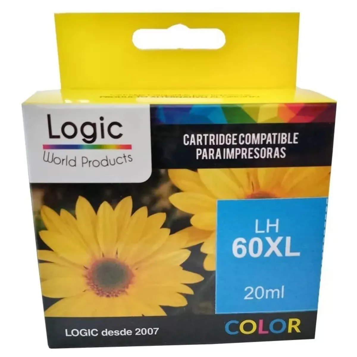 LOGIC - Cartucho Alternativo H-60 XL Colores 20 ml