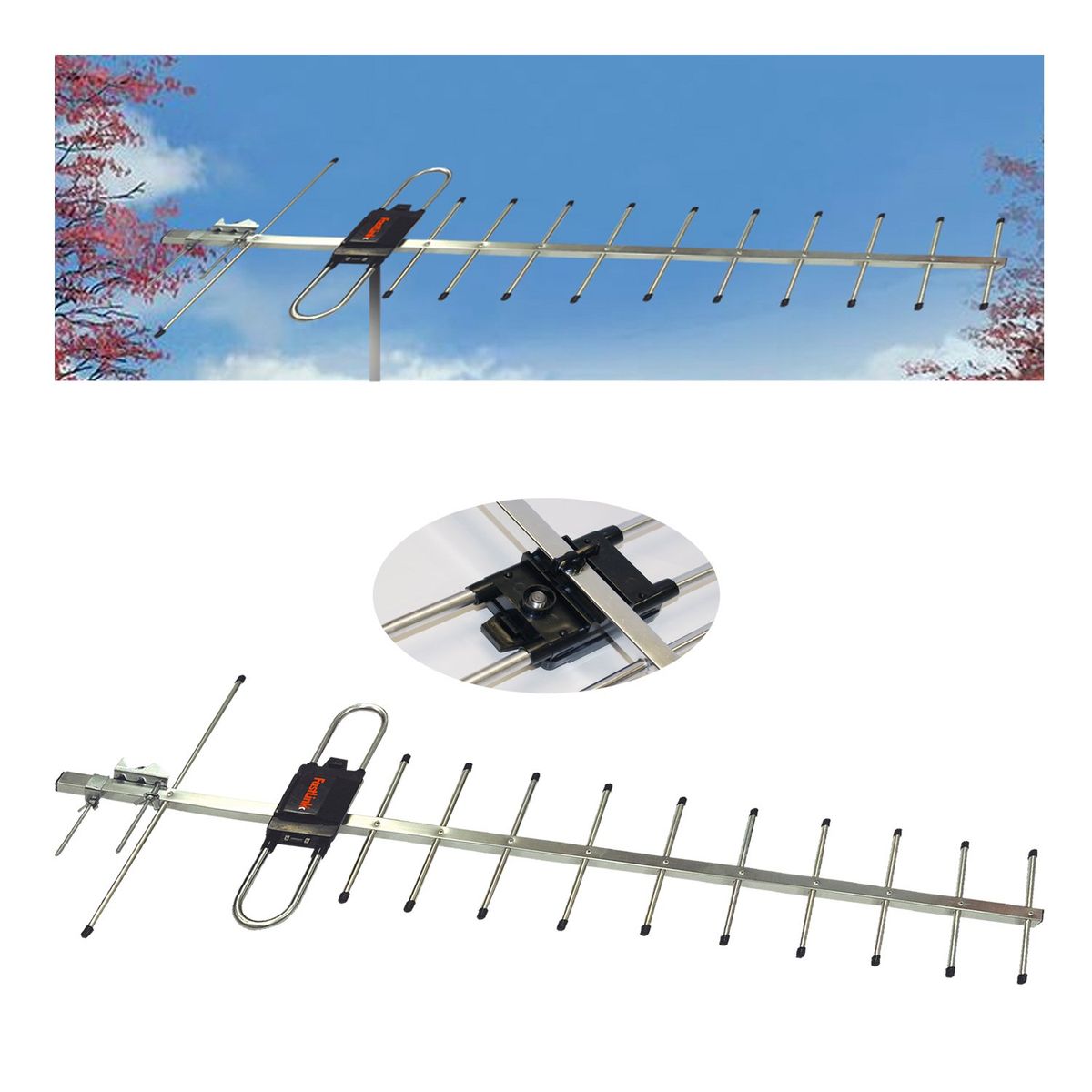 FASTLINK - ANTENA PARA TV-DIGITAL HD 12ELEMENTOS MODELO FAA-12 FASTLINK
