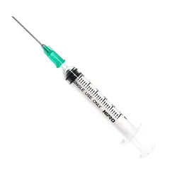 NIPRO - Jeringa 5 ml 21G 1 1/2" luer lock mas aguja (100 unidades)
