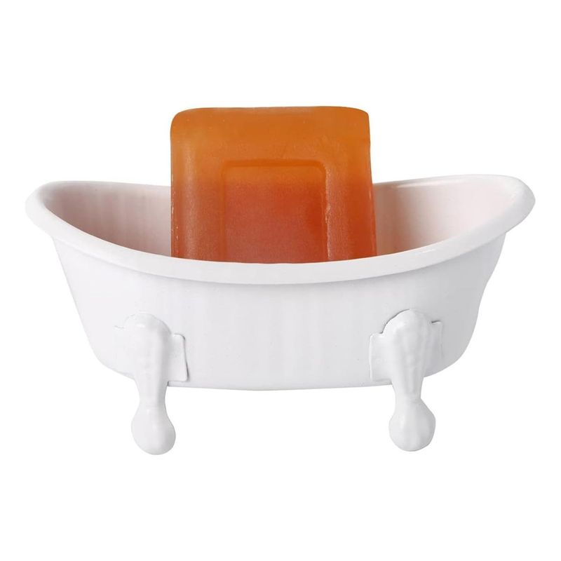 GENERICO - Jabonera Vintage Mini Tina con Drenaje para Baño o Cocina