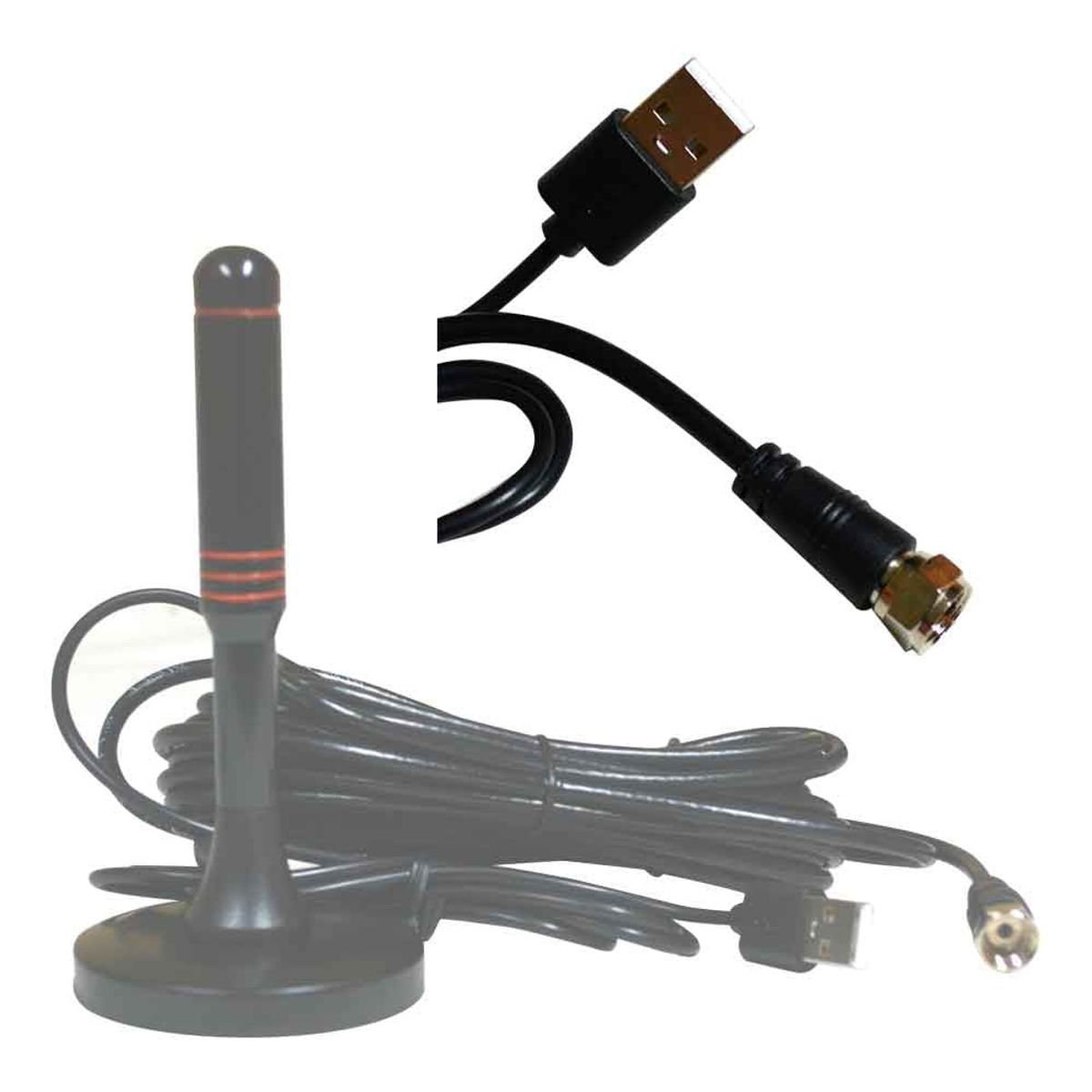 FASTLINK - ANTENA ISDB-T PARA TV DIGITAL AMPLIFICADOR ACT Y CONECTOR F FASTLINK
