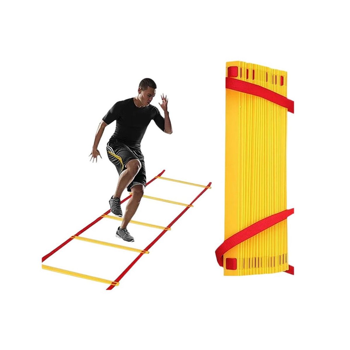 FOUR - Escalera de Agilidad de 6 Peldaños Ajustable - 3mts