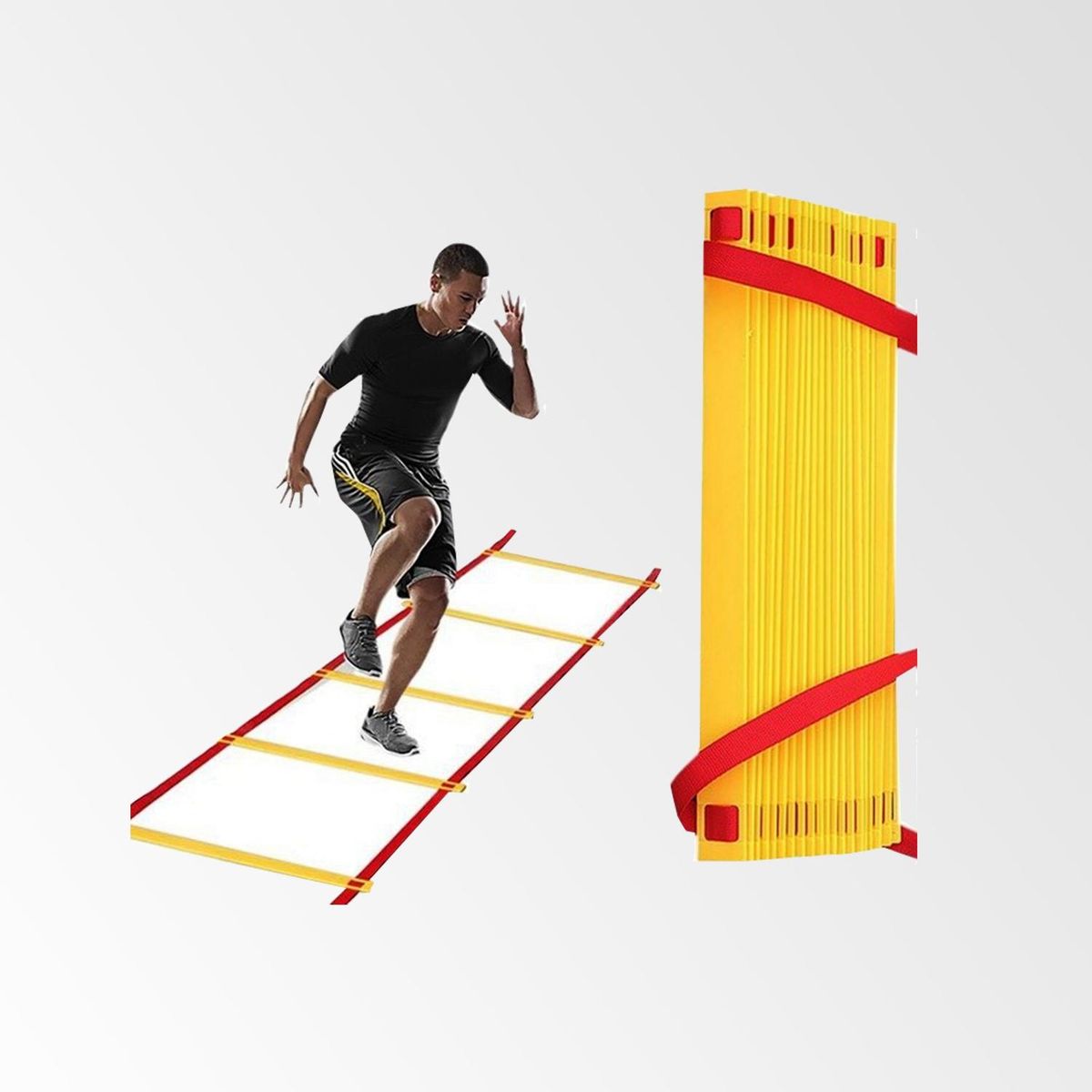 FOUR - Escalera de Agilidad de 6 Peldaños Ajustable - 3mts