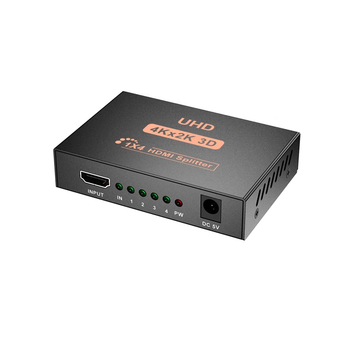 DBLUE - Spliter HDMI 4K 3D High Speed Pro de 4 Salidas Sin LAG HD04