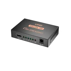 DBLUE - Spliter HDMI 4K 3D High Speed Pro de 4 Salidas Sin LAG HD04 - Negro
