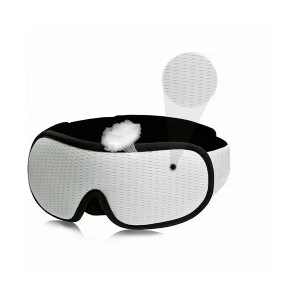 GENERICO - Antifaz 3D Para Dormir Cubre Ojos Extra Suave Blanco