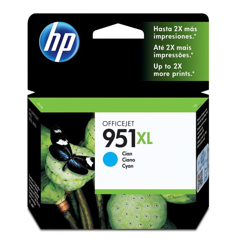 HP - Cartucho de tinta HP 951XL Cian Original CN046AL