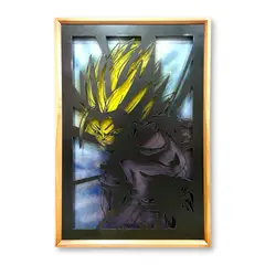 GENERICO - Cuadro Retroiluminado modelo Gohan SSJ2