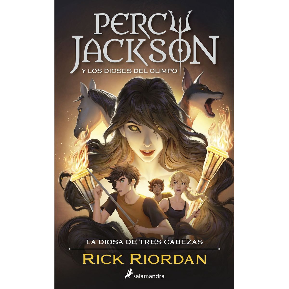 SALAMANDRA - Libro La diosa de tres cabezas (Percy Jackson 7) - R Riordan