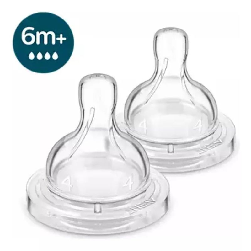 AVENT - Set 2 Tetinas Avent Anti-colic 6m+ Flujo rapido scy764/02