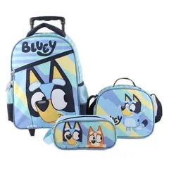 BLUEY - Mochila tripack - mochila + lonchera + estuche