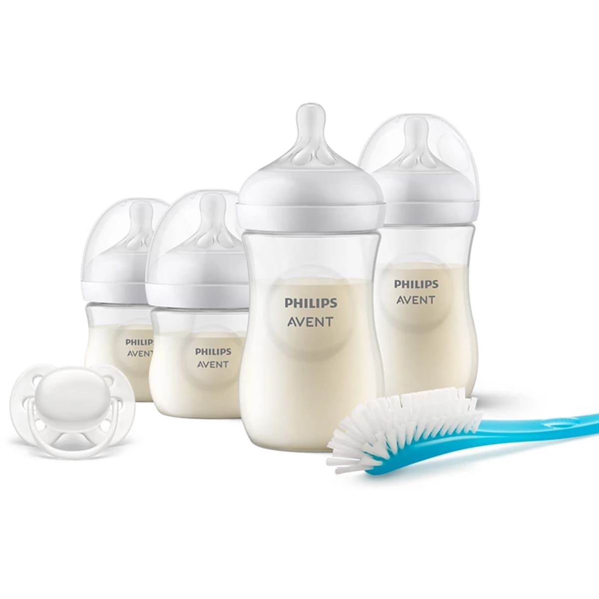 PHILIPS AVENT - Set Mamaderas Philips Avent SCD838/11 con chupete y cepillo