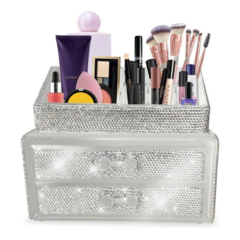 GENERICO - Organizador Mini Vitrina para Brochas de Maquillaje