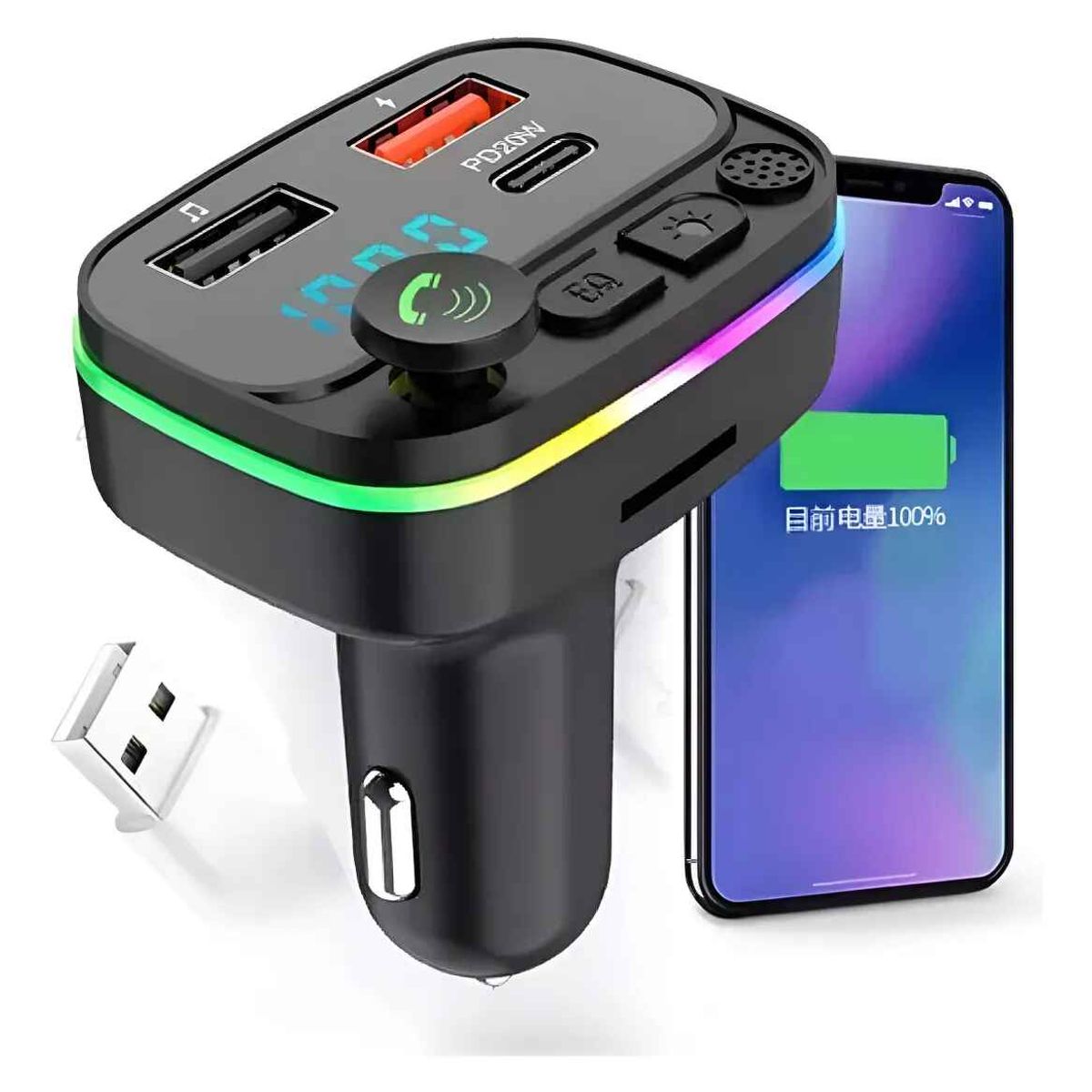 GENERICO - Bluetooth Para Auto Radio Y Usb Cargador Para Autos 12v