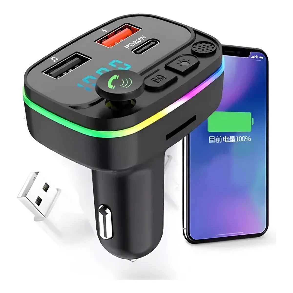 GENERICO - Bluetooth Para Auto Radio Y Usb Cargador Para Autos 12v