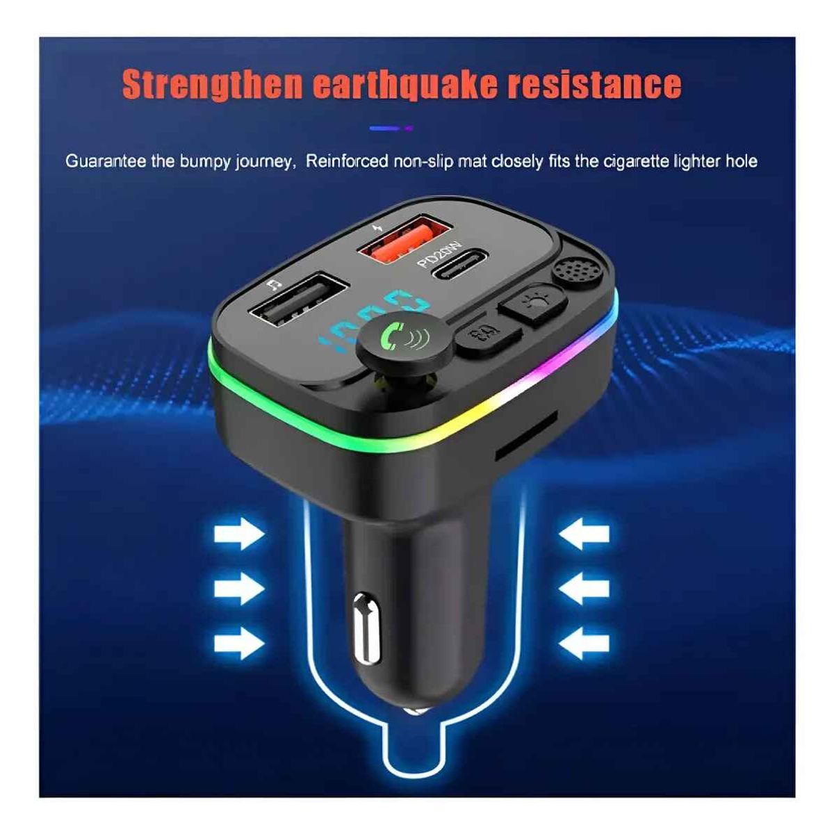 GENERICO - Bluetooth Para Auto Radio Y Usb Cargador Para Autos 12v