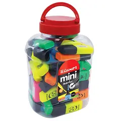 GENERICO - Balde 50 Destacadores Mini Textmarker Luxor Colores - SC