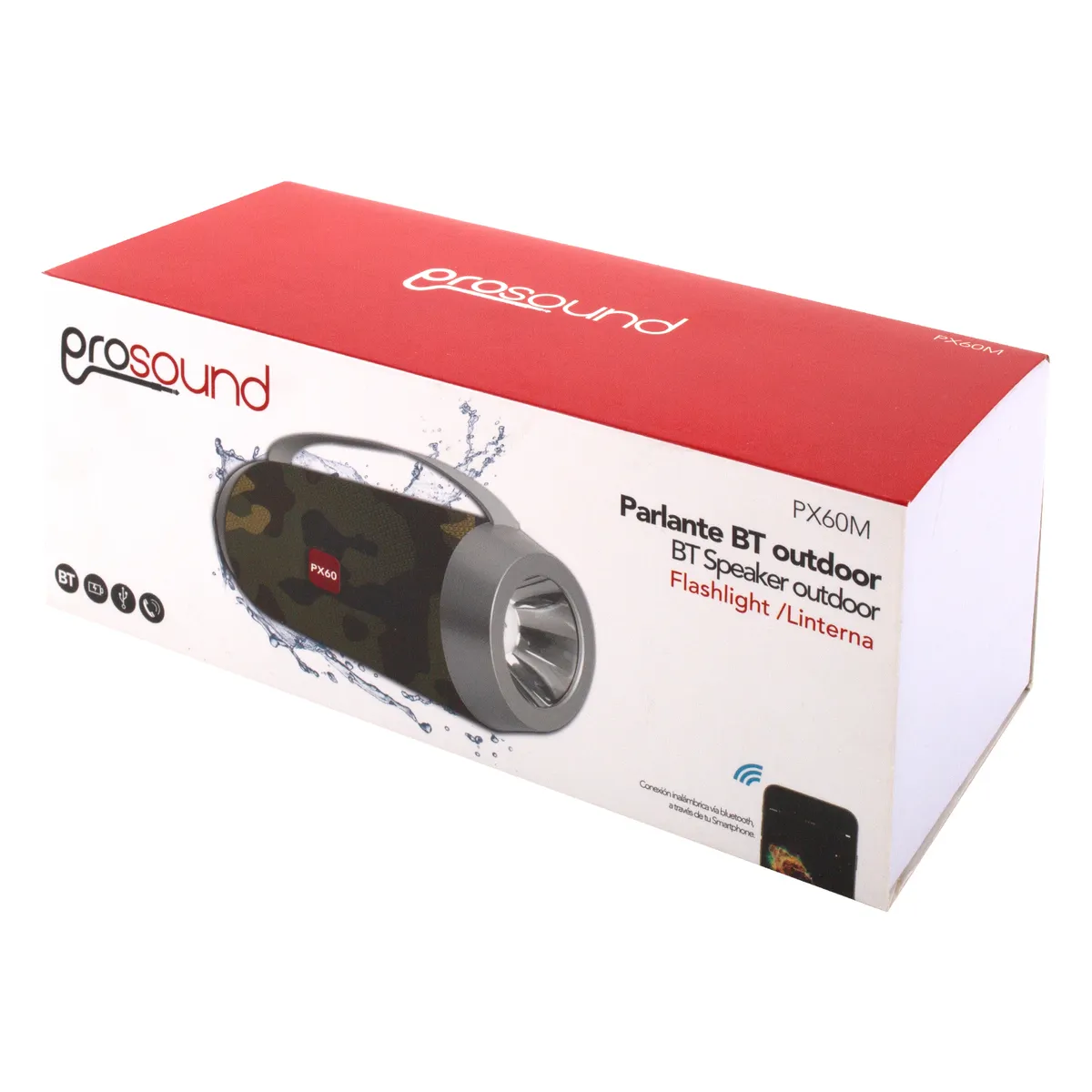 PROSOUND - BAZOOKA BLUETOOH  MIMETIZADA C/LUZ  PROSOUND