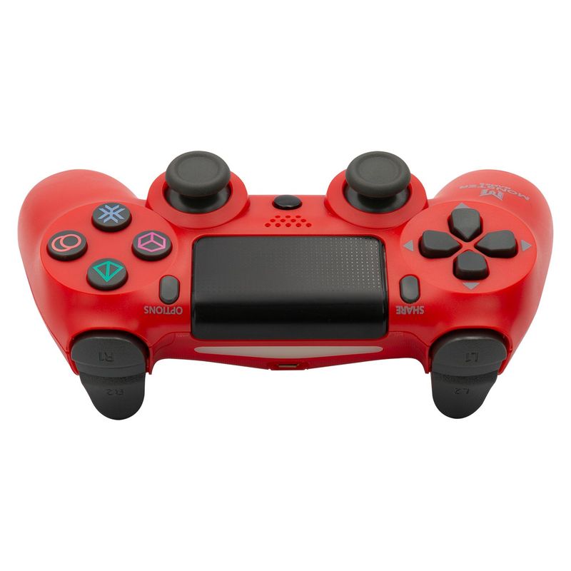 MONSTER GAMES - JOYSTICK PS4 BLUETOOTH ROJO OPEN BOX