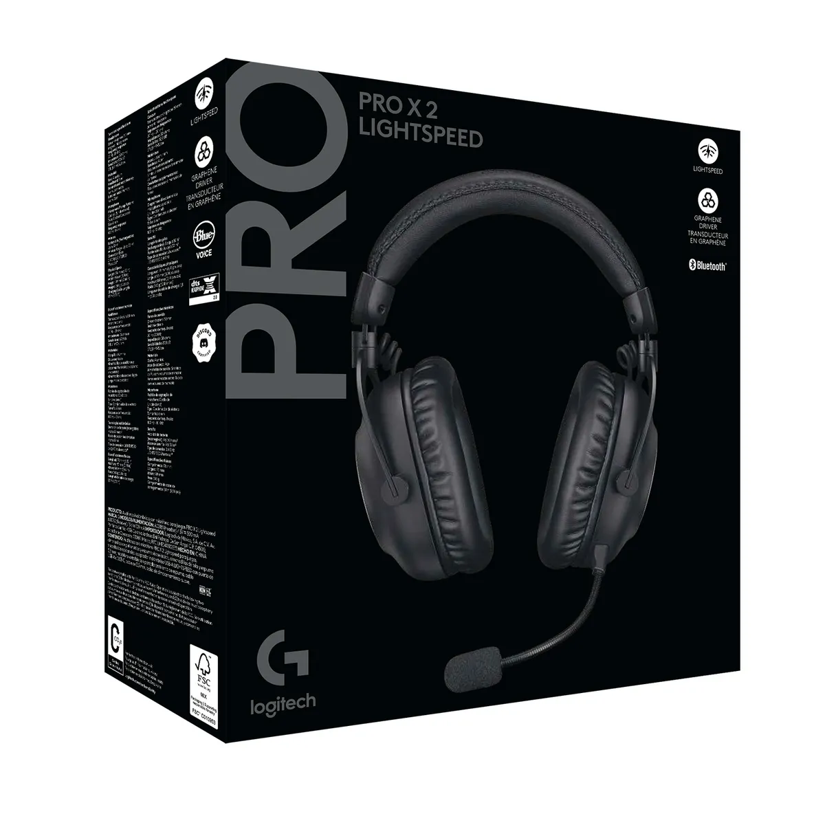 LOGITECH - HEADSET PRO X LIGHTSPEED 2 BLACK