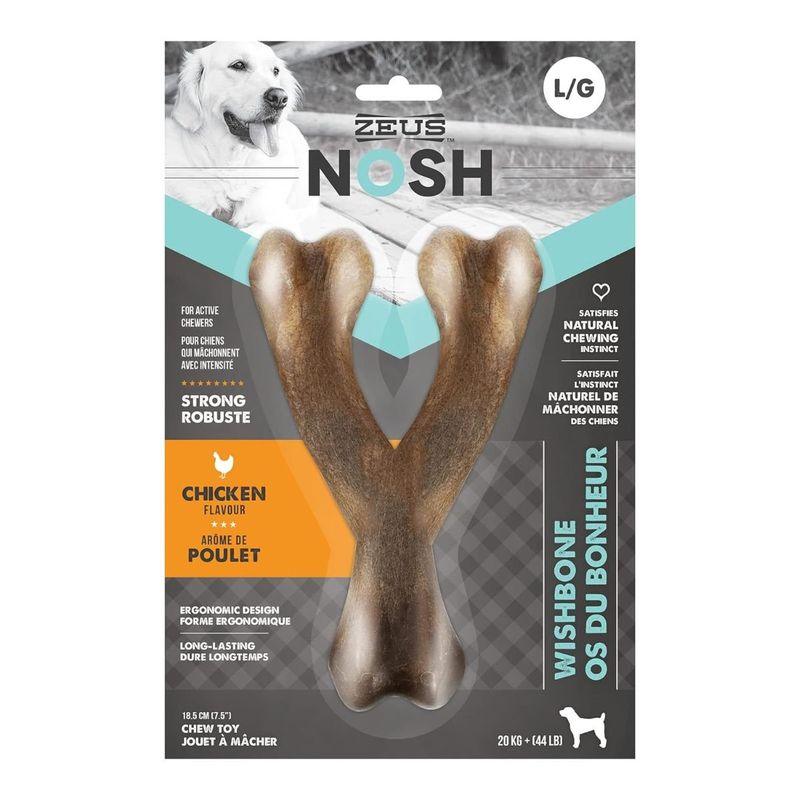 ZEUS - Juguete Masticable Hueso Zeus Nosh Wishbone Talla L