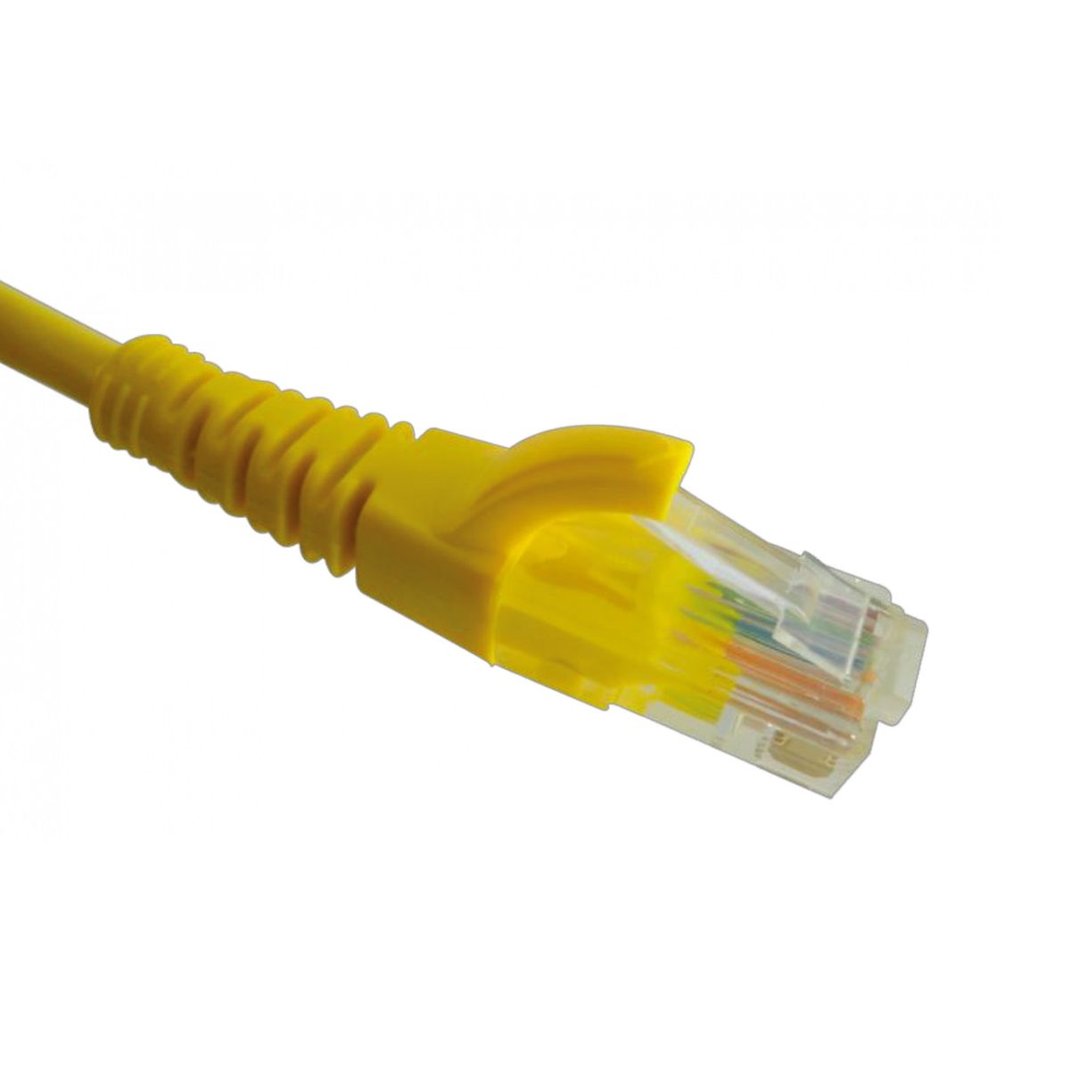 GENERICO - Cable de Red 30cm Amarillo 4 Unidades Categoría 5E