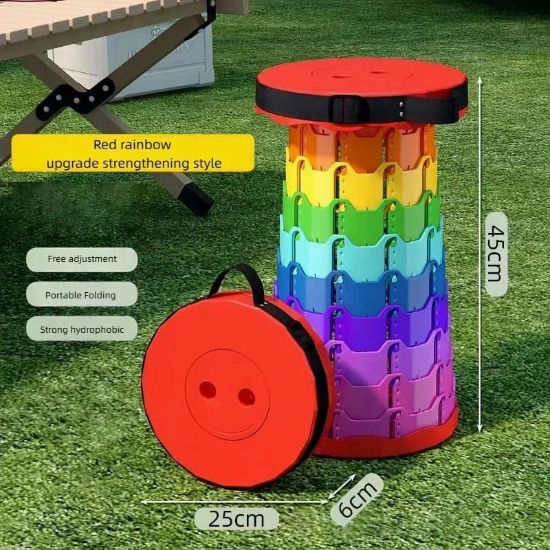 GENERICO - Silla Taburete retráctil telescópico exterior camping