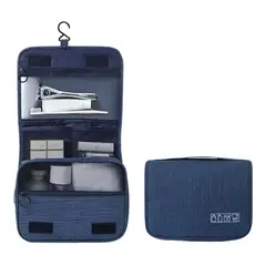 GENERICO - Neceser Colgante Impermeable para Maquillaje y Aseo Azul