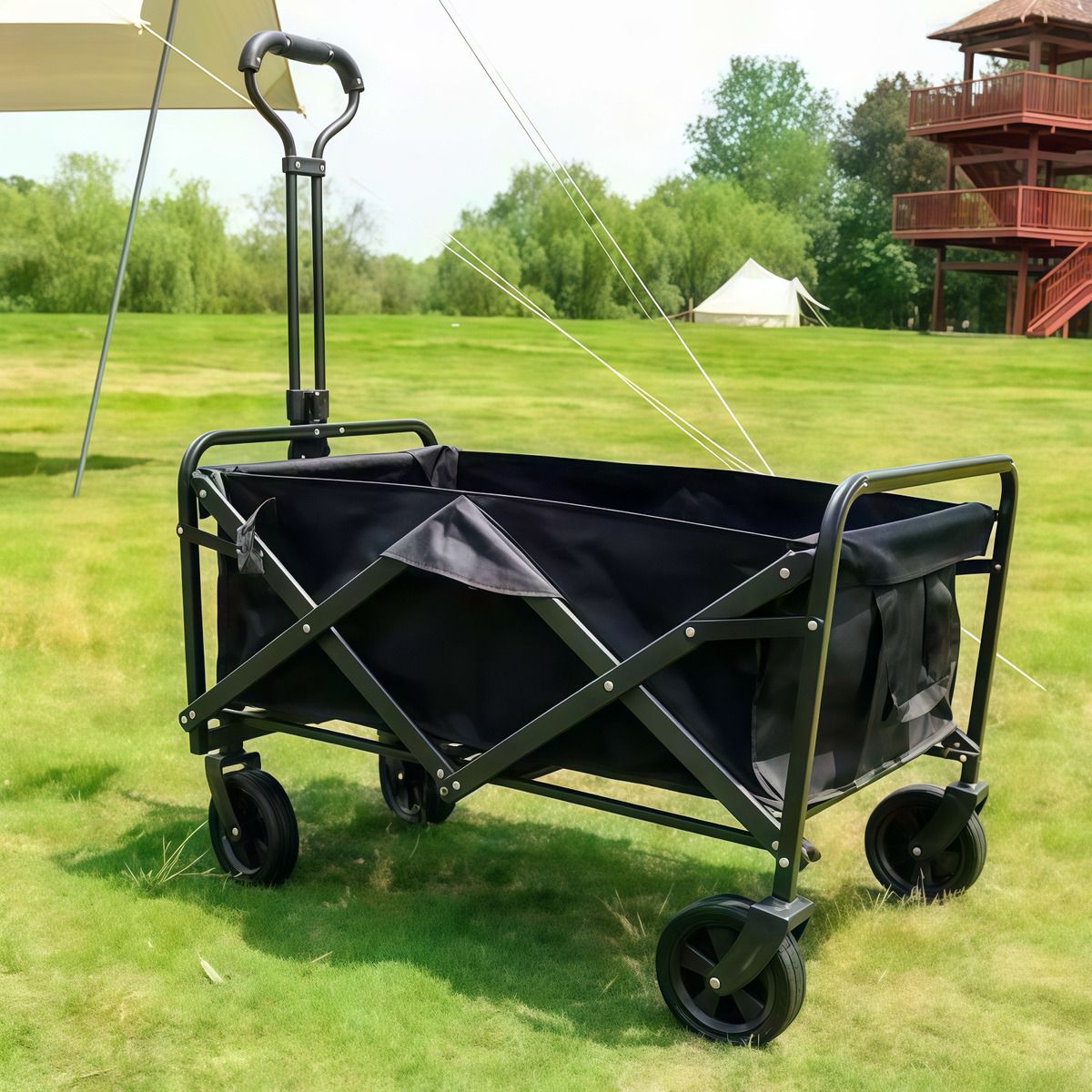 GENERICO - Carrito De La Compra Plegable Para Camping Y Picnic