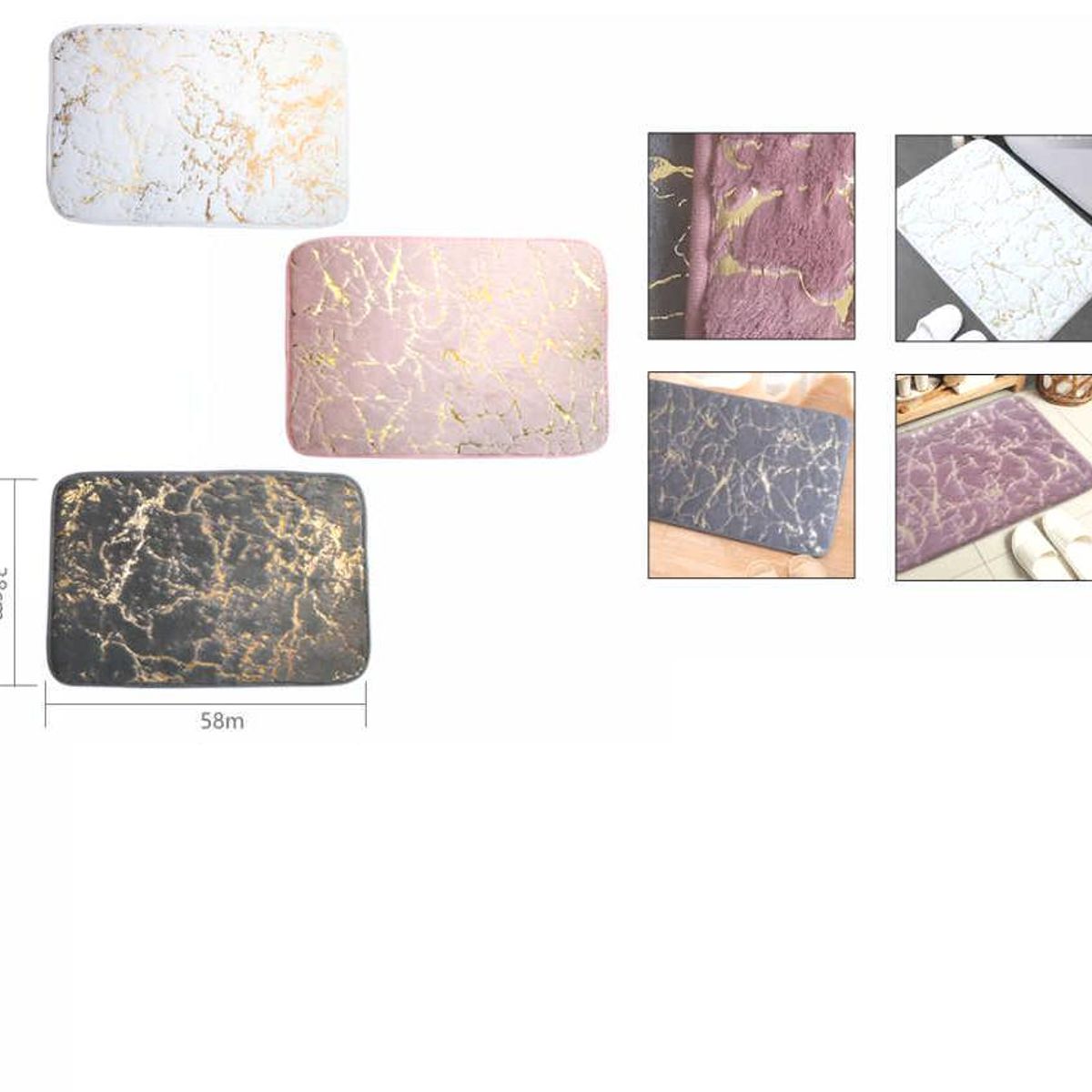 GENERICO - Alfombra Tapete Limpiapies De Pelusa Multiuso Hogar