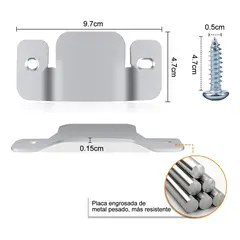 GENERICO - Conectores Metálicos para Sofás Seccionales, Pack de 8 Unidades.