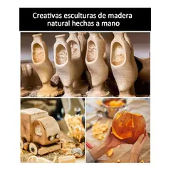 GENERICO - Juego Completo de Herramientas para Tallar Madera 15 Pzs