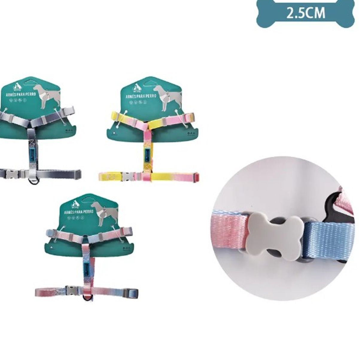 GENERICO - Arnés H Harness Para Mascotas 25Cm7090Cm Color Aleatorio