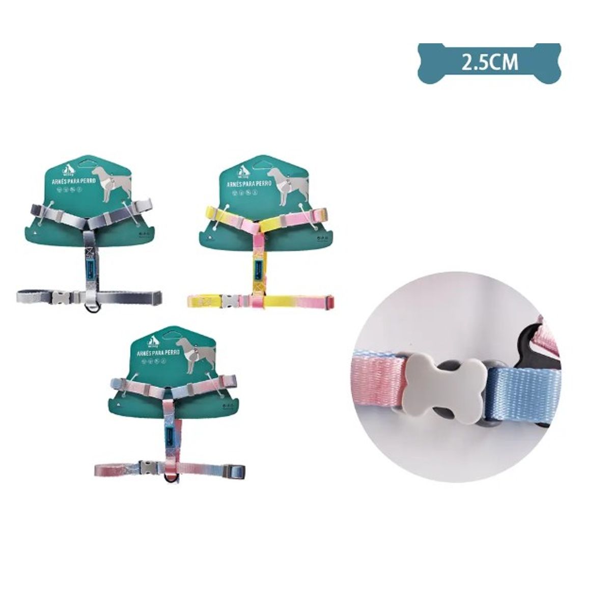 GENERICO - Arnés H Harness Para Mascotas 25Cm7090Cm Color Aleatorio