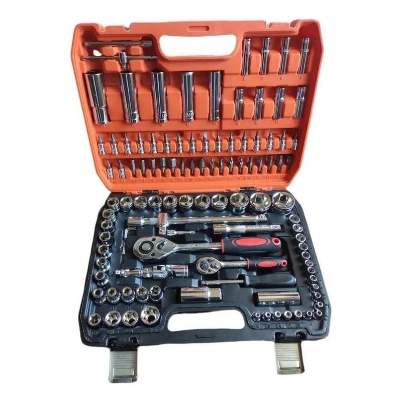 GENERICO - Set Completo de Herramientas con Dados y Accesorios 108 Pzs