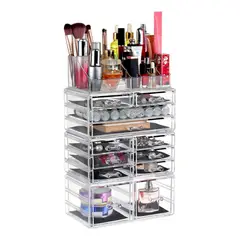GENERICO - Organizador Acrílico para Maquillaje y Joyas con Cajones