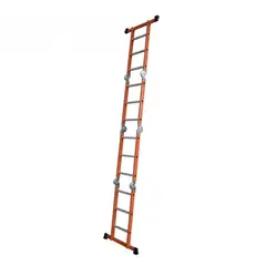 DOER - Escalera multipropósito plegable ultra resistente 4x3 3.4 Mtrs