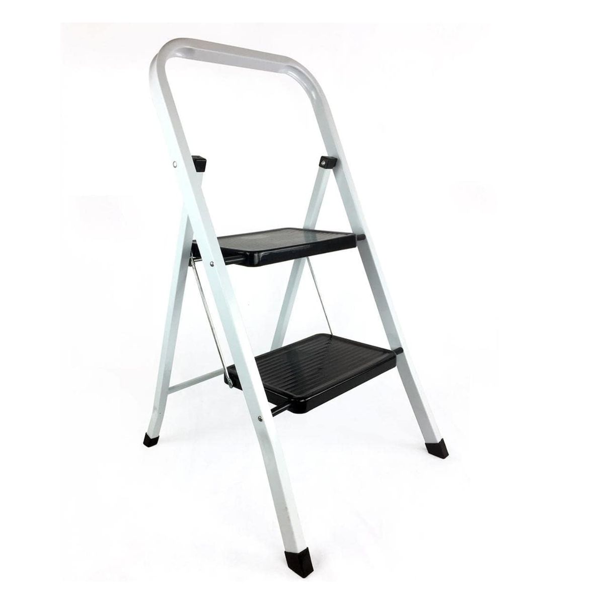 DOER - Escalera de 2 Peldaños Ultra Resistente con Patas Antideslizantes, 80cms