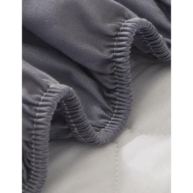 GENERICO - TOPPER O CUBRECOLCHON IMPERNEABLE DE 1.5 PLAZA COLOR GRIS CLARO