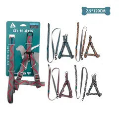 GENERICO - Set De Arnés Y Correa 25Cm120Cm Color Aleatorio