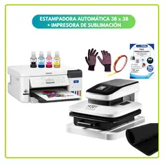 GENERICO - Estampadora plana Automatica 38x38cm Hoby Press + IMPRESORA