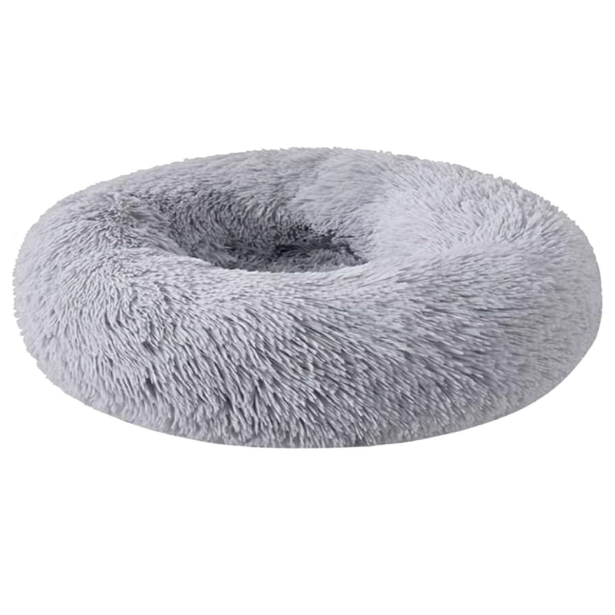 GENERICO - Cama cojin de chiporro redondo para mascotas  60cm GRIS