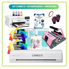 SILHOUETTE - Cameo 5 + IMPRESORA EPSON F170+ ESTAMPADORA DOBLE DE TAZAS