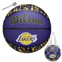 WILSON - Balon Basquetbol Basketball N°7 Graffiti Lakers Nba